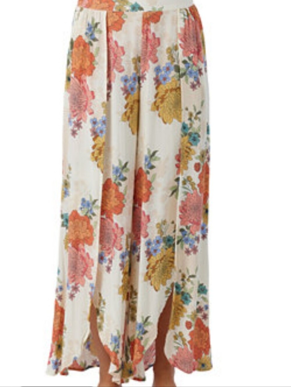 O'Neill Tymea Cream Floral Pants Large - Picture 3 of 6